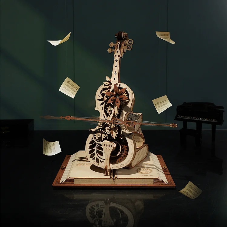 AMK63 - Magic Cello Mechanical Music Box ~ Κουρδιστό - Hobbycity.gr - Rokr