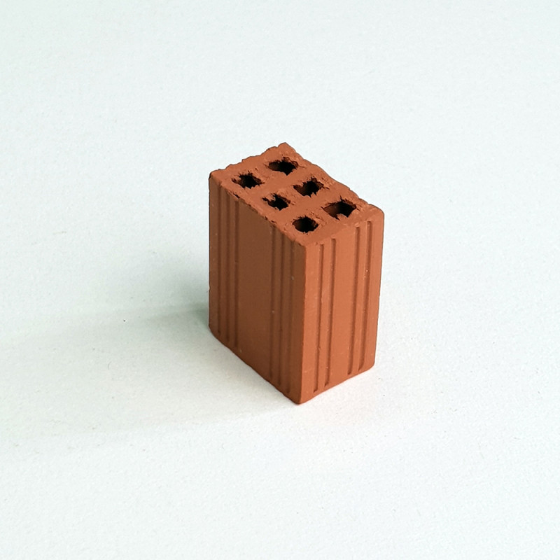 21010 - 1/2 Τούβλα Κόκκινα 1:10  (25 τμχ) - Hobbycity.gr - Aedes