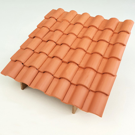 Κεραμίδια Ρωμαϊκού τύπου Κόκκινα 1:10  (100 τμχ)