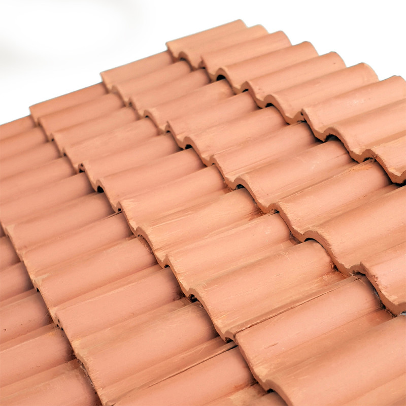 21201 - Κεραμίδια Φλαμανδικού τύπου Κόκκινα 1:10  (100 τμχ) - Hobbycity.gr - Aedes