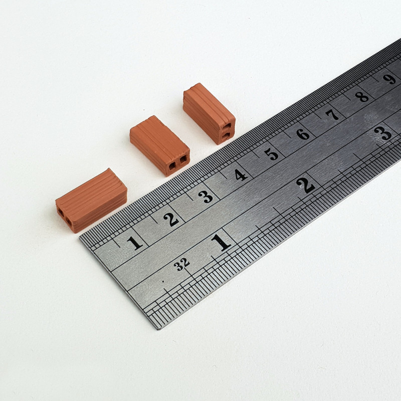 22000 - Τούβλα Κόκκινα 1:20  (150 τμχ) - Hobbycity.gr - Aedes