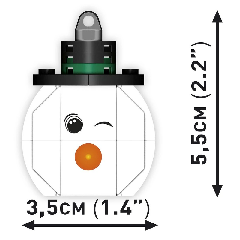 20012 - Christmas tree decorations - Snowman - Hobbycity.gr - COBI