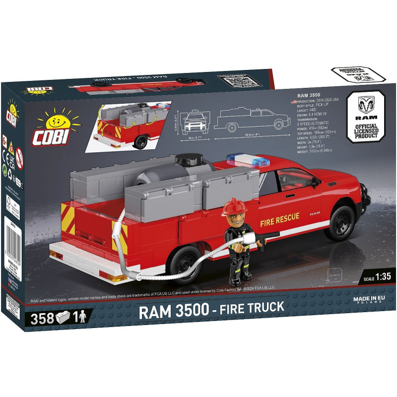 24612 - RAM 3500 - Fire Truck - Hobbycity.gr - COBI