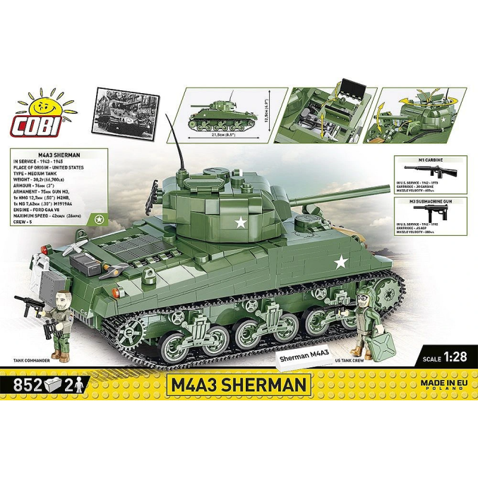 2570 - M4A3 Sherman - Hobbycity.gr - COBI