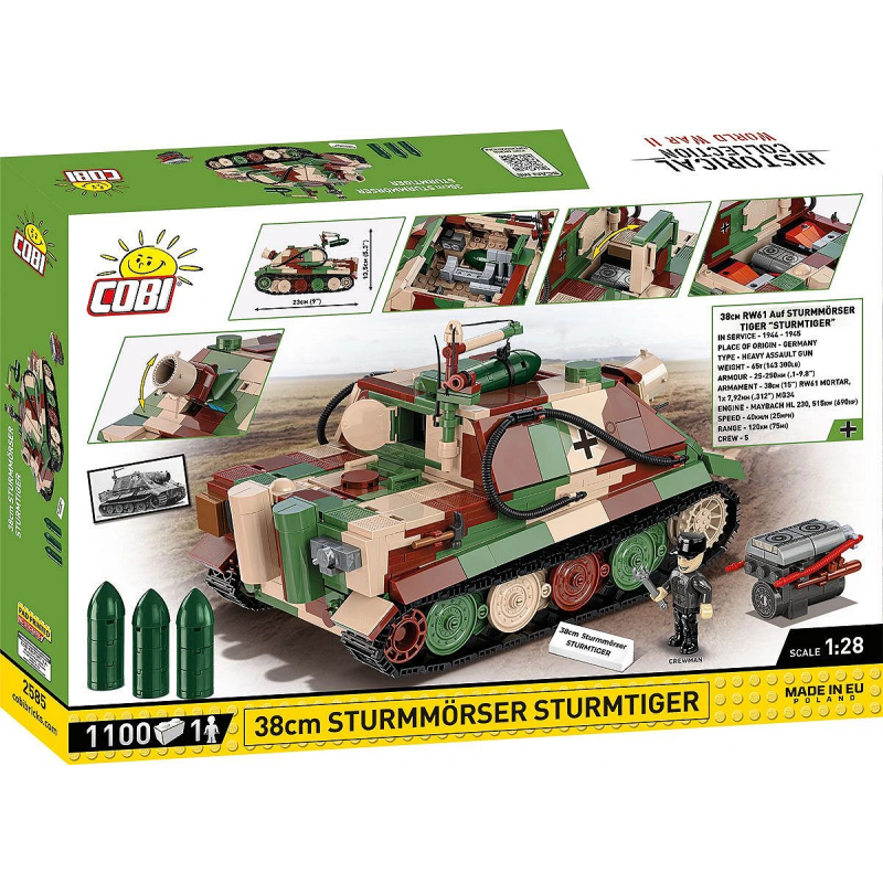 2585 - 38 cm Sturmmörser Sturmtiger - Hobbycity.gr - COBI