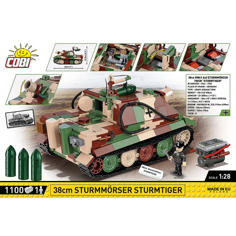 2585 - 38 cm Sturmmörser Sturmtiger - Hobbycity.gr - COBI