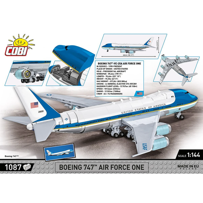 26610 - Boeing 747 Air Force One - Hobbycity.gr - COBI