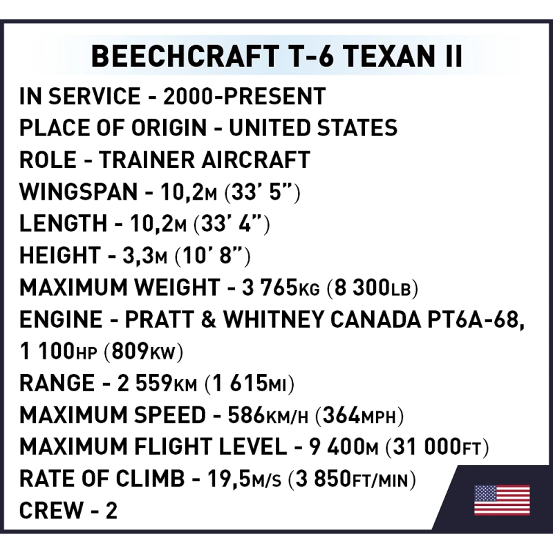 26626 - Beechcraft T-6 Texan II - Hobbycity.gr - COBI