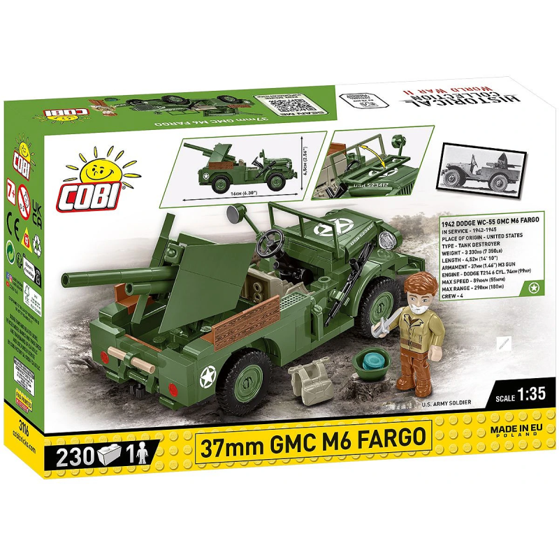 3116 - 37 mm GMC M6 Fargo - Hobbycity.gr - COBI
