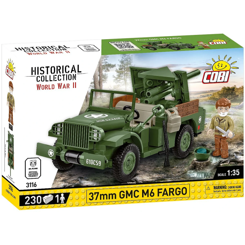 3116 - 37 mm GMC M6 Fargo - Hobbycity.gr - COBI