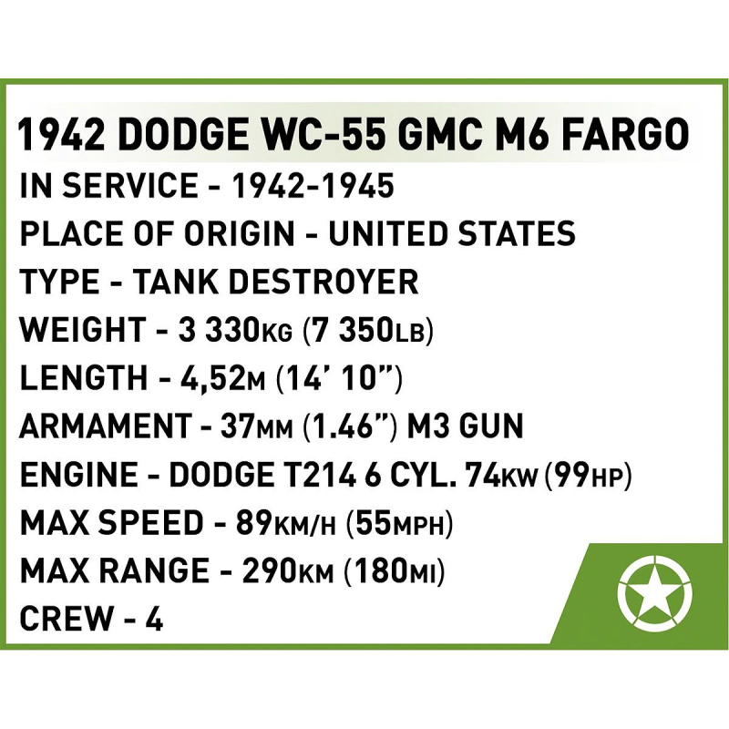 3116 - 37 mm GMC M6 Fargo - Hobbycity.gr - COBI
