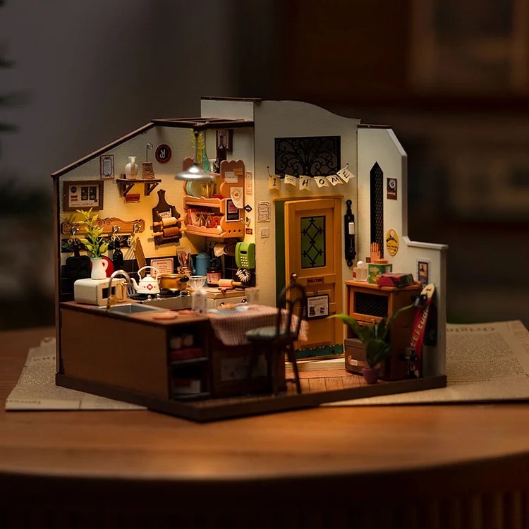 DG159 - Cozy Kitchen House με φωτισμό - Hobbycity.gr - RoLife