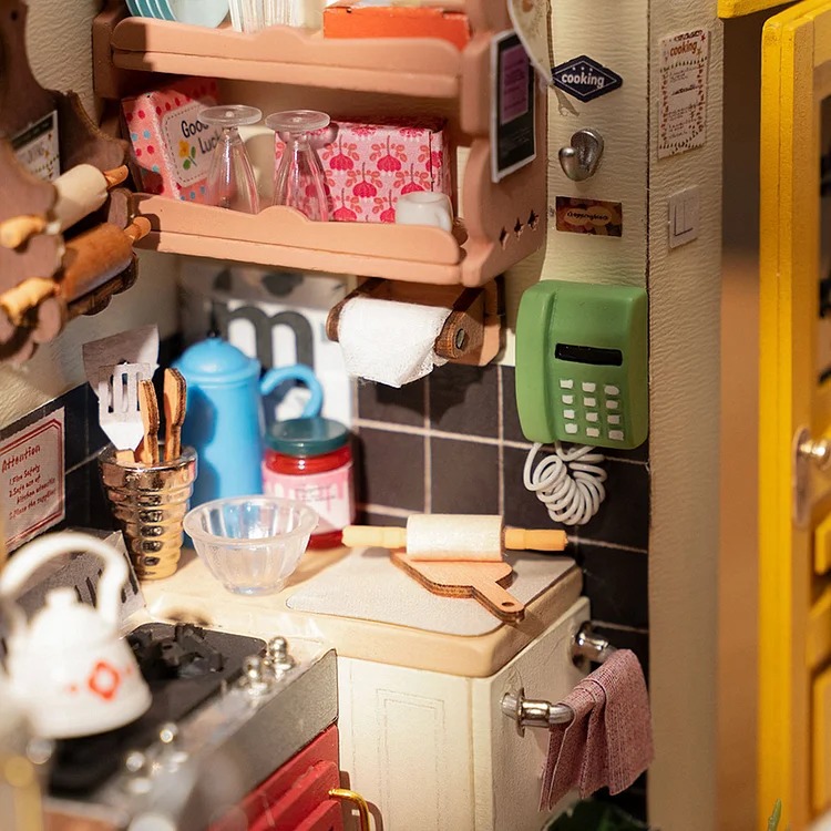 DG159 - Cozy Kitchen House με φωτισμό - Hobbycity.gr - RoLife