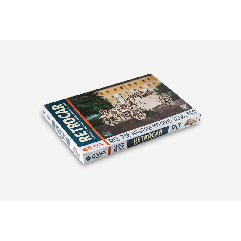 000372 - Retro car - Hobbycity.gr - EWA ECO-WOOD-ART