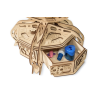 000389 - The Globe  (Καφέ) - Hobbycity.gr - EWA ECO-WOOD-ART