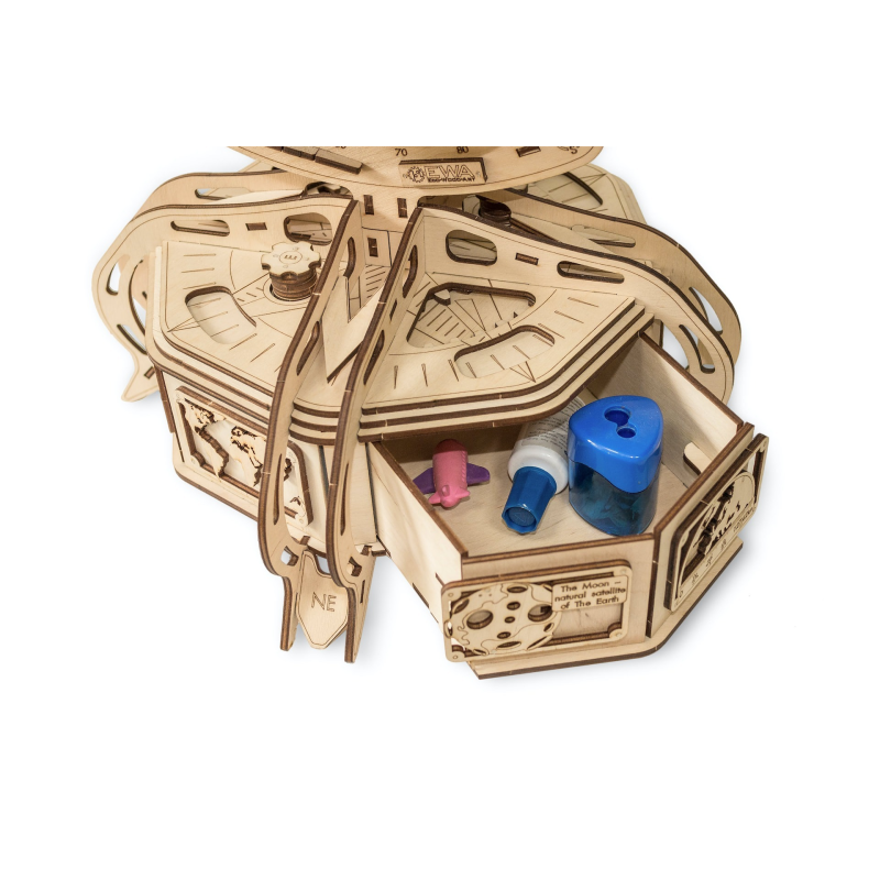 000389 - The Globe  (Καφέ) - Hobbycity.gr - EWA ECO-WOOD-ART