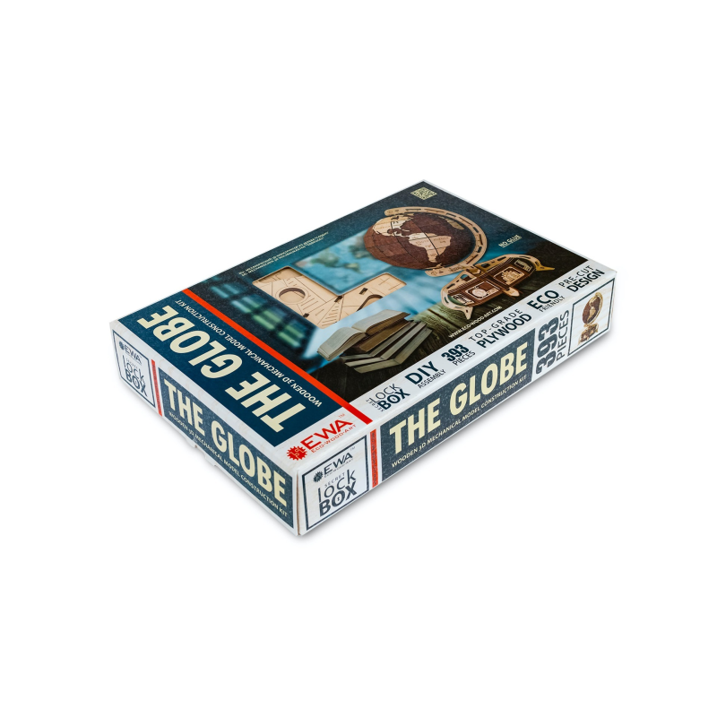 000389 - The Globe  (Καφέ) - Hobbycity.gr - EWA ECO-WOOD-ART