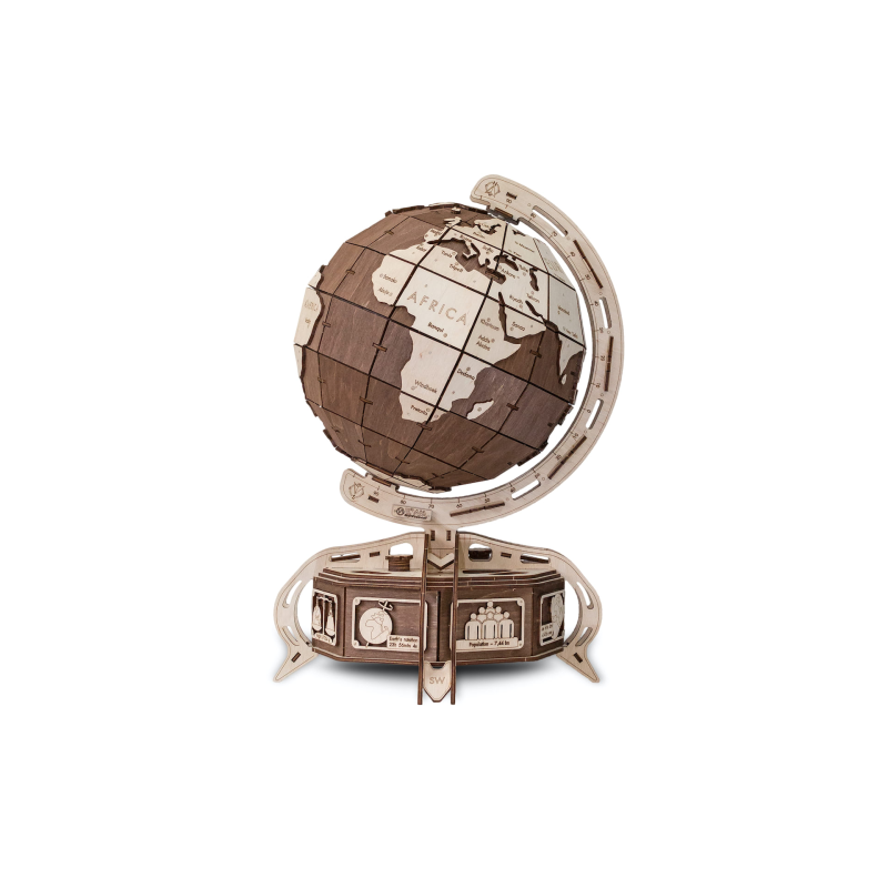 000389 - The Globe  (Καφέ) - Hobbycity.gr - EWA ECO-WOOD-ART
