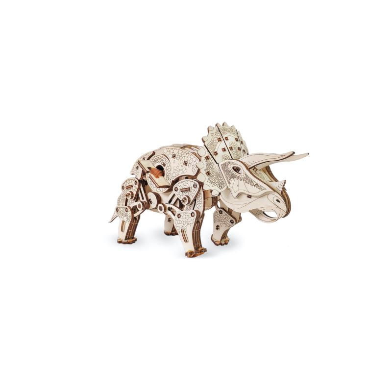 000570 - Triceratops με Κίνηση - Hobbycity.gr - EWA ECO-WOOD-ART