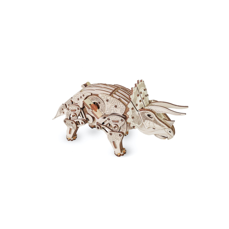 000570 - Triceratops με Κίνηση - Hobbycity.gr - EWA ECO-WOOD-ART
