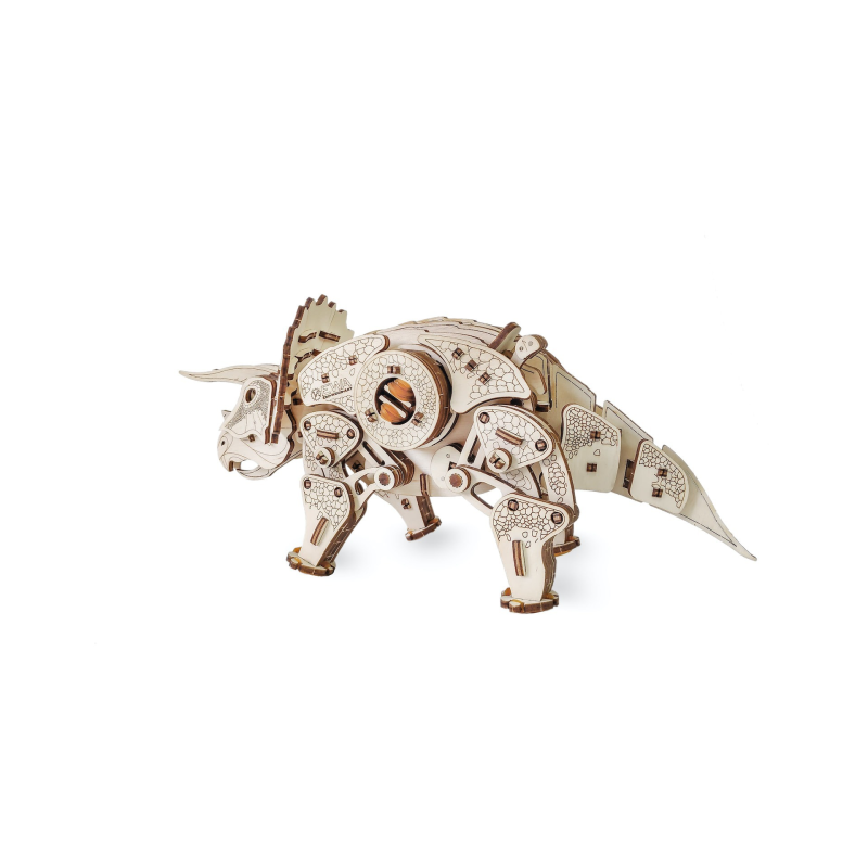000570 - Triceratops με Κίνηση - Hobbycity.gr - EWA ECO-WOOD-ART