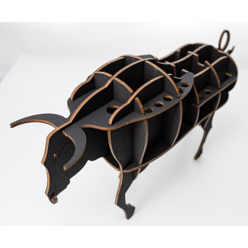 000983 - BULL desk organiser - Hobbycity.gr - EWA ECO-WOOD-ART