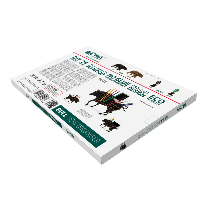 000983 - BULL desk organiser - Hobbycity.gr - EWA ECO-WOOD-ART