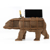 000990 - BEAR (brown) desk organiser - Hobbycity.gr - EWA ECO-WOOD-ART