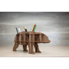 000990 - BEAR (brown) desk organiser - Hobbycity.gr - EWA ECO-WOOD-ART