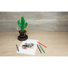 001027 - CACTUS (green) desk organiser - Hobbycity.gr - EWA ECO-WOOD-ART