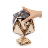 001379 - Icosahedral Globe (Μαύρο) - Hobbycity.gr - EWA ECO-WOOD-ART