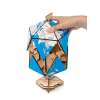 001386 - Icosahedral Globe (Μπλέ) - Hobbycity.gr - EWA ECO-WOOD-ART