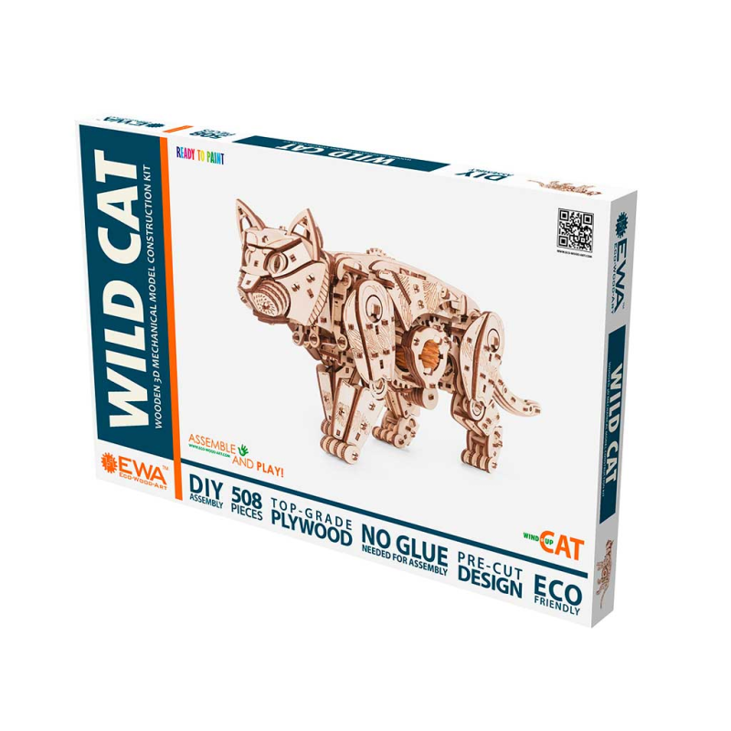 002604 - Wild Cat με Κίνηση - Hobbycity.gr - EWA ECO-WOOD-ART