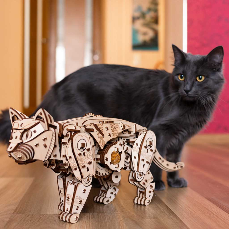002604 - Wild Cat με Κίνηση - Hobbycity.gr - EWA ECO-WOOD-ART