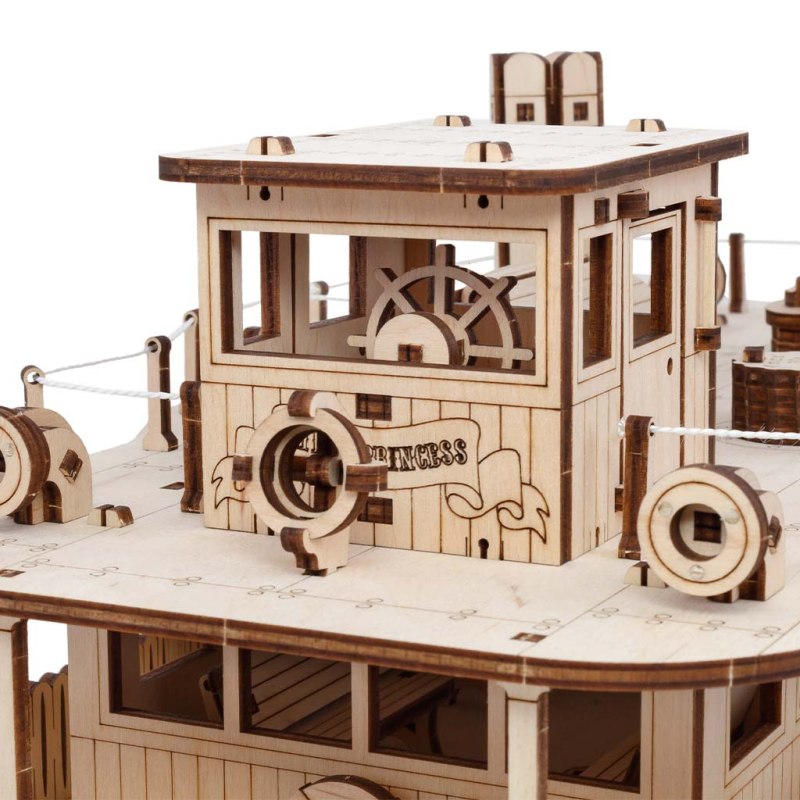 003397 - Paddle Steamer “River princess” - Hobbycity.gr - EWA ECO-WOOD-ART