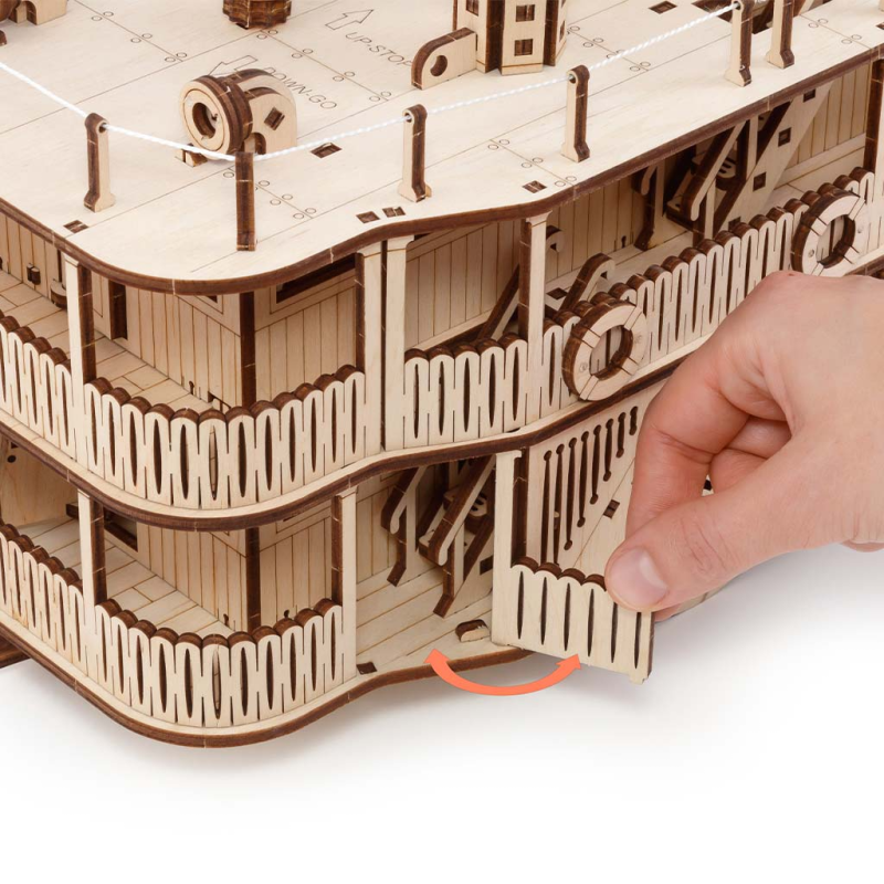 003397 - Paddle Steamer “River princess” - Hobbycity.gr - EWA ECO-WOOD-ART