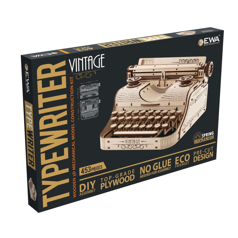 003465 - Typewriter - Hobbycity.gr - EWA ECO-WOOD-ART