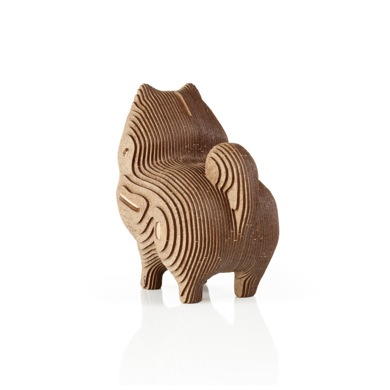 003786 - Κουμπαράς Κουτάβι - Hobbycity.gr - EWA ECO-WOOD-ART