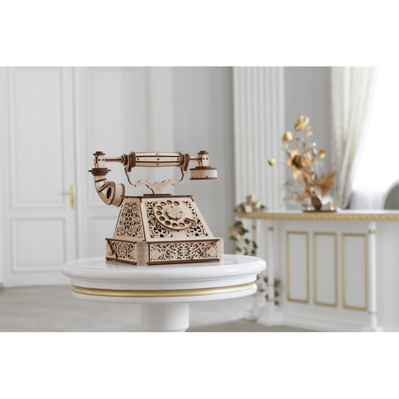 003861 - Retro Telephone - Hobbycity.gr - EWA ECO-WOOD-ART