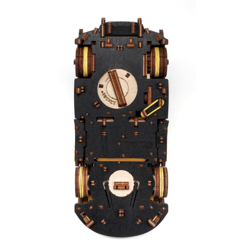 004042 - Racing car – Κίτρινο με Κίνηση - Hobbycity.gr - EWA ECO-WOOD-ART
