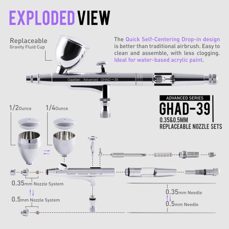 40133 - GHAD-39 Advanced Series Airbrush - Hobbycity.gr - Gaahleri