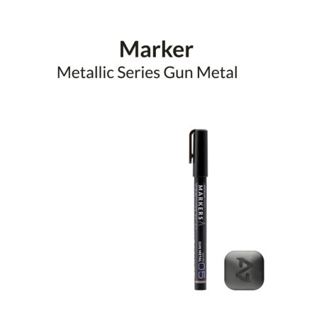 1 x Μαρκαδόρος Μεταλλικού Χρώματος Gun Metal