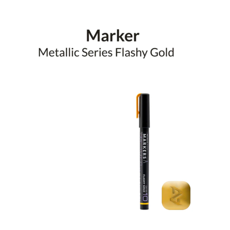 1 x Μαρκαδόρος Μεταλλικού Χρώματος Flashy Gold