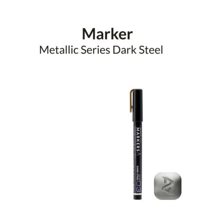 1 x Μαρκαδόρος Μεταλλικού Χρώματος Dark Steel