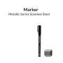 1 x Μαρκαδόρος Μεταλλικού Χρώματος Stainless Steel