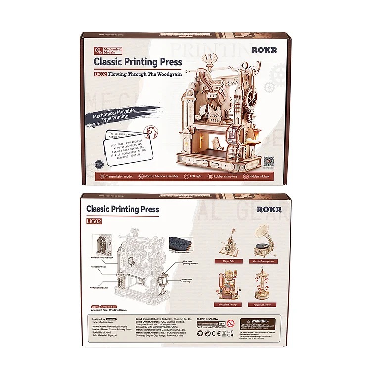 LK602 - Classic Printing Press - Hobbycity.gr - Rokr