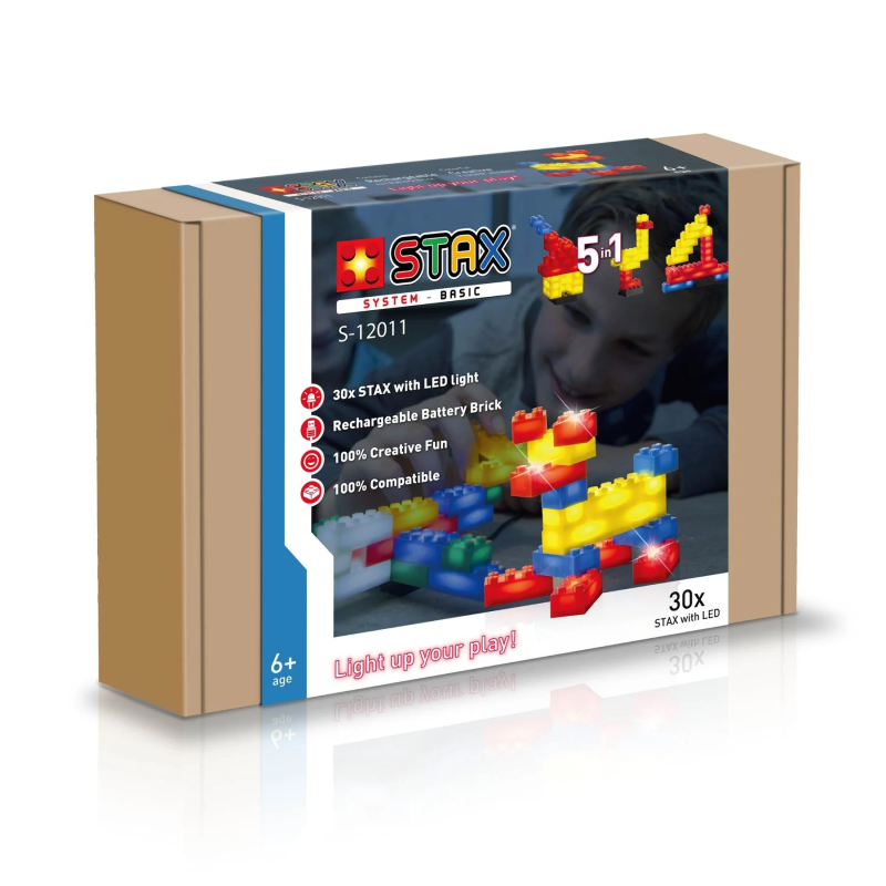 S12011 - Light STAX Basic (5 σε 1) με Επαναφορτιζόμενη βάση τροφοδοσίας & 6 λειτουργίες φωτισμού - Hobbycity.gr - Open Brick Source