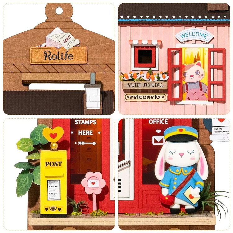DS021 - Love Post Office ~ Κλειδοθήκη με φωτισμό - Hobbycity.gr - RoLife