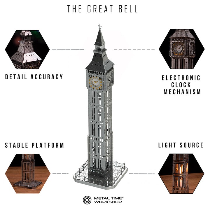 MT077 - The Great Big Ben Tower - Hobbycity.gr - Metal Time