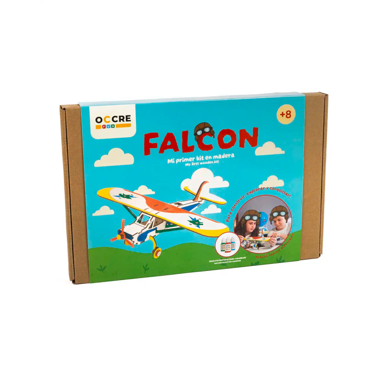 20002 - Falcon Airplane Model for Kids - Hobbycity.gr - EWA ECO-WOOD-ART